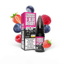 Liquid Riot Hybrid Salt 10ml Strawberry Raspberry Blueberry