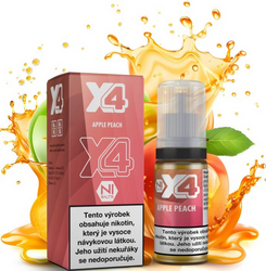 Liquid X4 Bar Juice 10ml Apple Peach