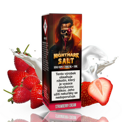 Liquid Nightmare Salt 10ml Strawberry Cream