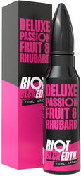 Příchuť Riot Squad BLCK EDTN S&V 10ml Deluxe Passionfruit & Rhubarb